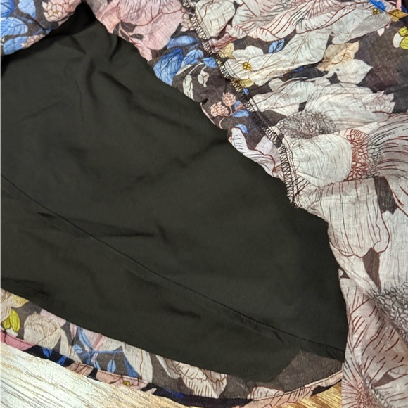 Entro Floral Mini Dress With Puff Sleeves Size Small - Picture 11 of 12